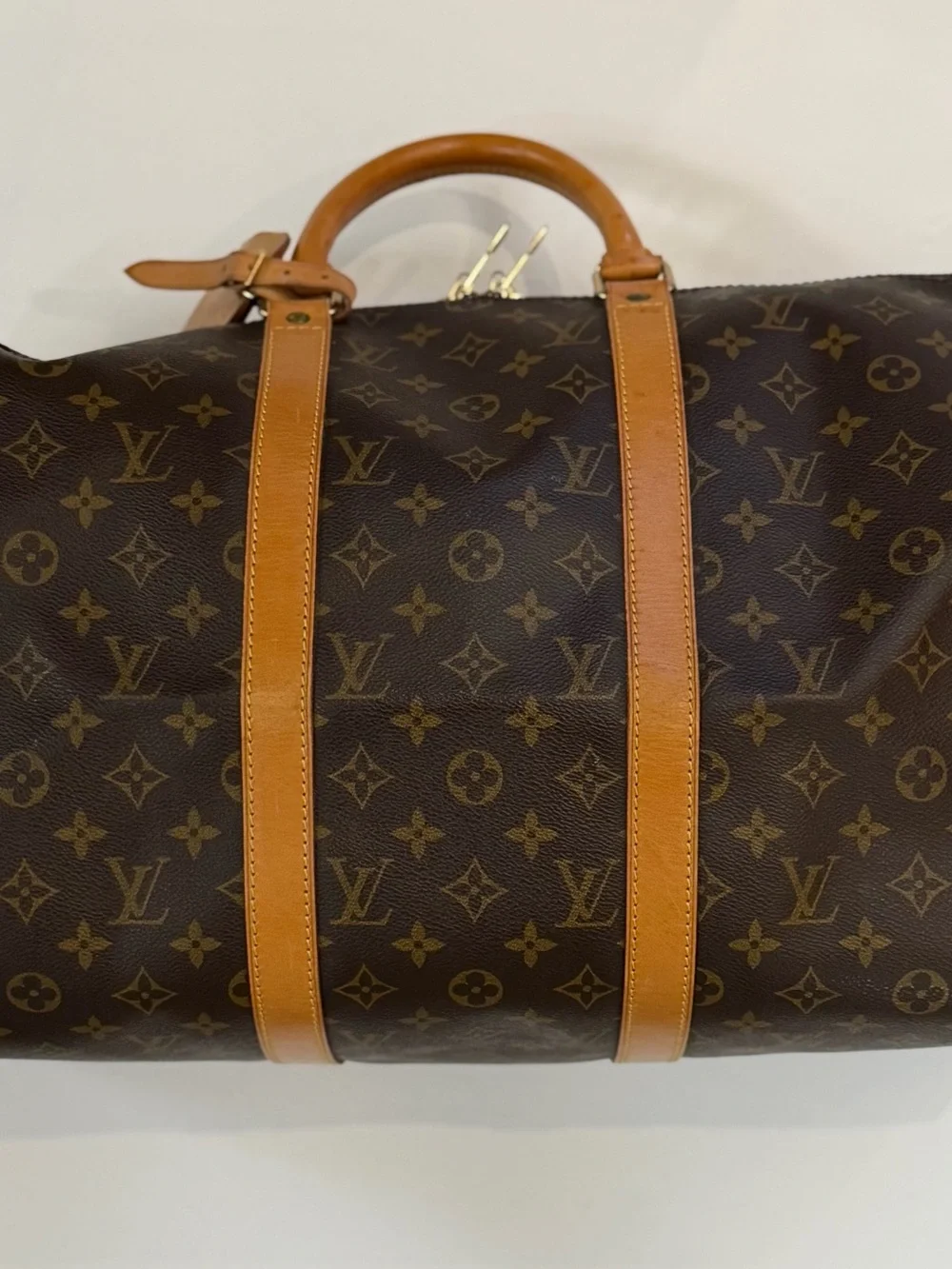 Louis Vuitton Monogram Canvas Duffle Bag in Brown and Tan